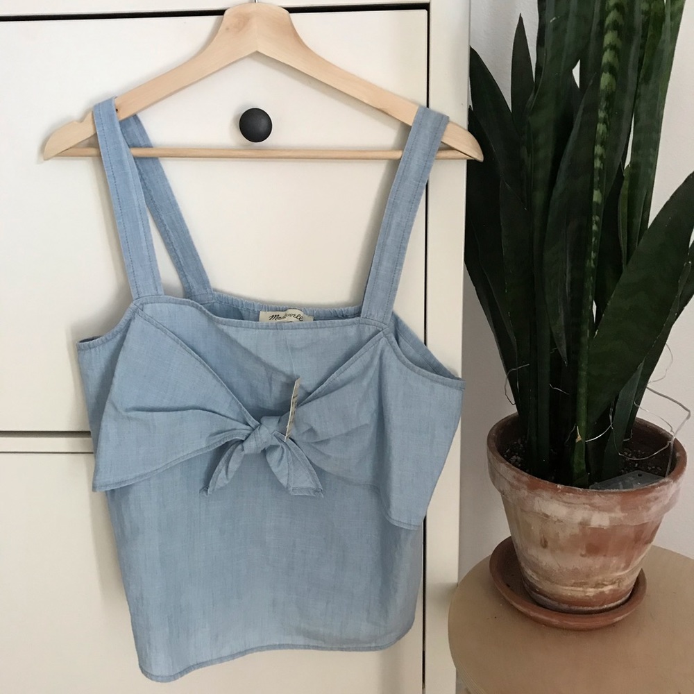 Madewell denim top brand new